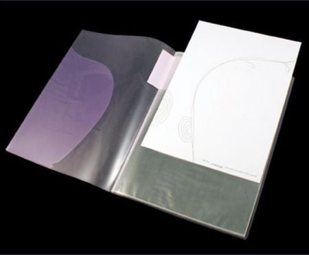 PP Display Book with Slant Pocket & Designed Sales Sheet.