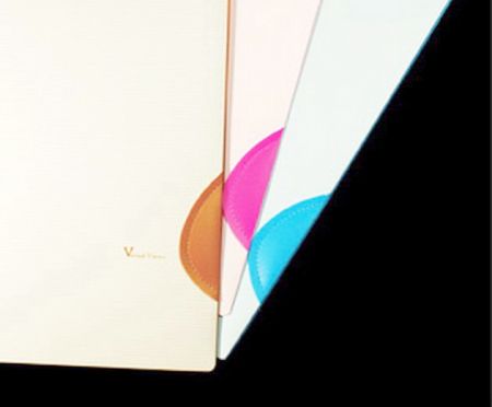 PUデザインのPPディスプレイブック2トーンカラー。