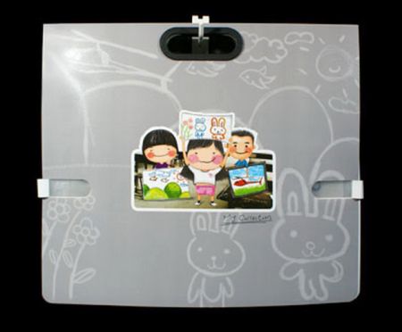 アートポートフォリオディスプレイブック-裏表紙。