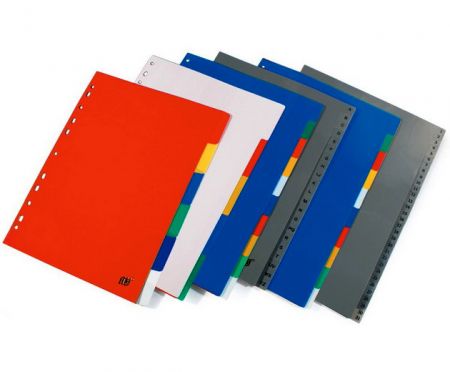 Colored Multi-part Index Dividers for Arch File.