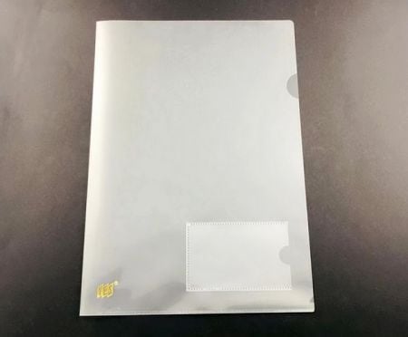 PP L-Type Clear File with Name Card Holder.