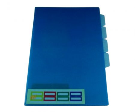 L型4層PPクリアファイリング。