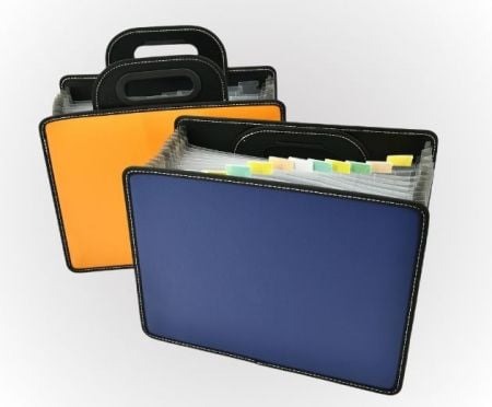 PP Document Folder with Concealed Handle, Black Base.