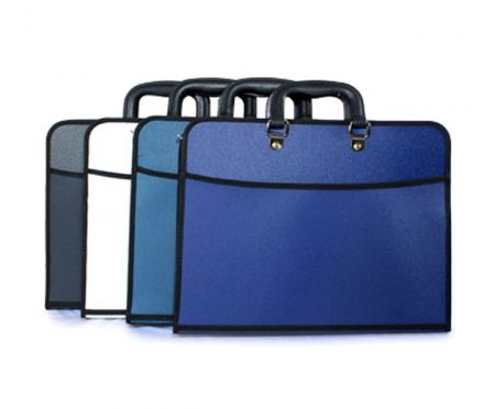 PP Zipper Carry File with Handle - PP Attache Case with Handle