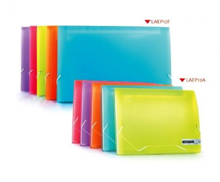 Archivo Expandible PP A4 13 Bolsillos con Cierre Elástico. - Archivo Expandible A4 13 Bolsillos, Cierre Elástico.