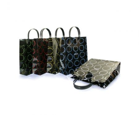 PP Gift Bag with Printing - PP Shopping Bag with Silk Printing, Cycle Design