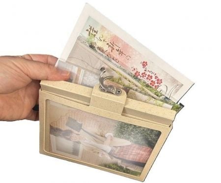 A6 PP Stand Frame with a storage folder