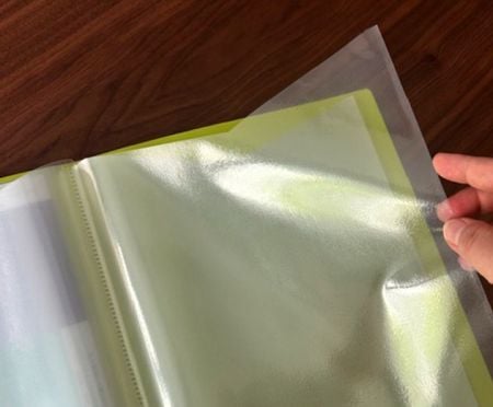 A4 ECO Display Book with Curved opening Pockets.