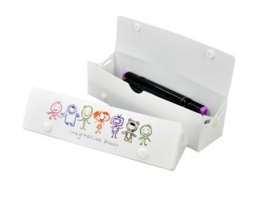 Boîte à stylo triangulaire en PP avec impression en soie