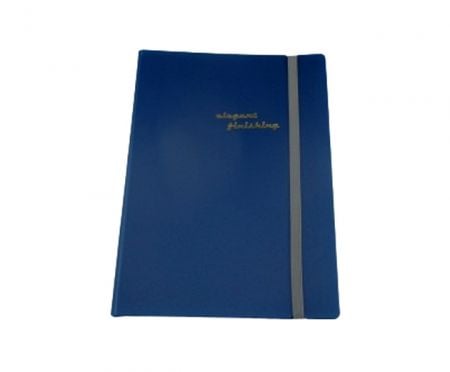 A5 PP Folder with multiple Pockets & elastic closure.