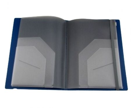 A5 PP Folder with 8 Pockets & a zipped Pocket for storage.