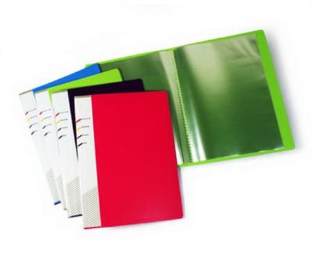 A5 20P PP Display Book with Spine Pocket.