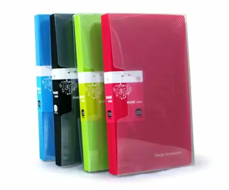 Libro de exhibición de tarjetas de nombre de PP. - Libro de exhibición de tarjetas de nombre de PP con funda.