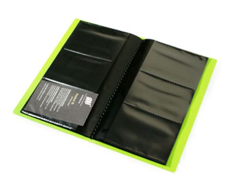 PP名刺ホルダー ブラックバック 3層ポケット。