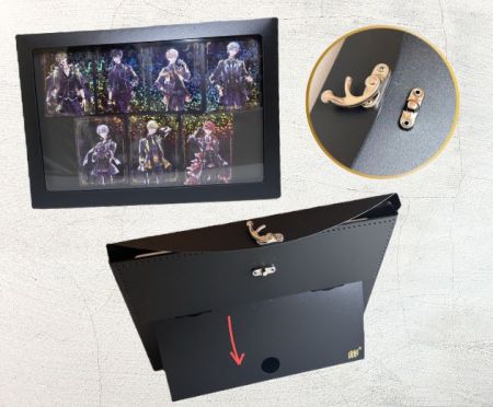 A4 PP Shadow Box with Swing Clasp Closure.