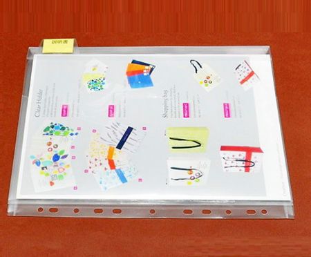 Pasta de PP flexível A4 com 11 furos e índice móvel. - Pasta de PP flexível A4 com 11 furos e índice móvel.