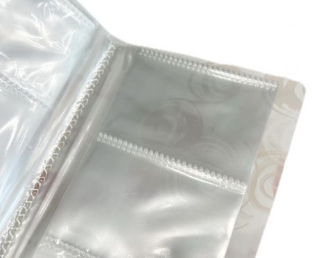 PP名刺ホルダー クリア 2層ポケット。