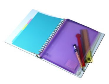 Classeur avec index et sac zippé