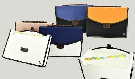 A4 PP Expanding File with Retractable Lid