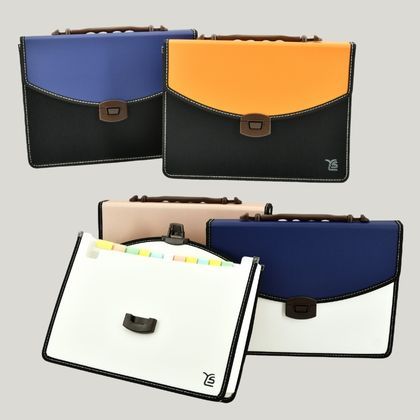 A4 PP Expanding File with Retractable Lid