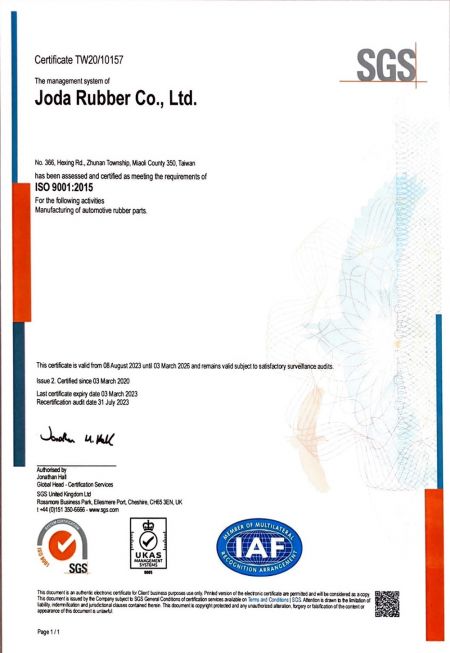 Certification ISO 9001:2015