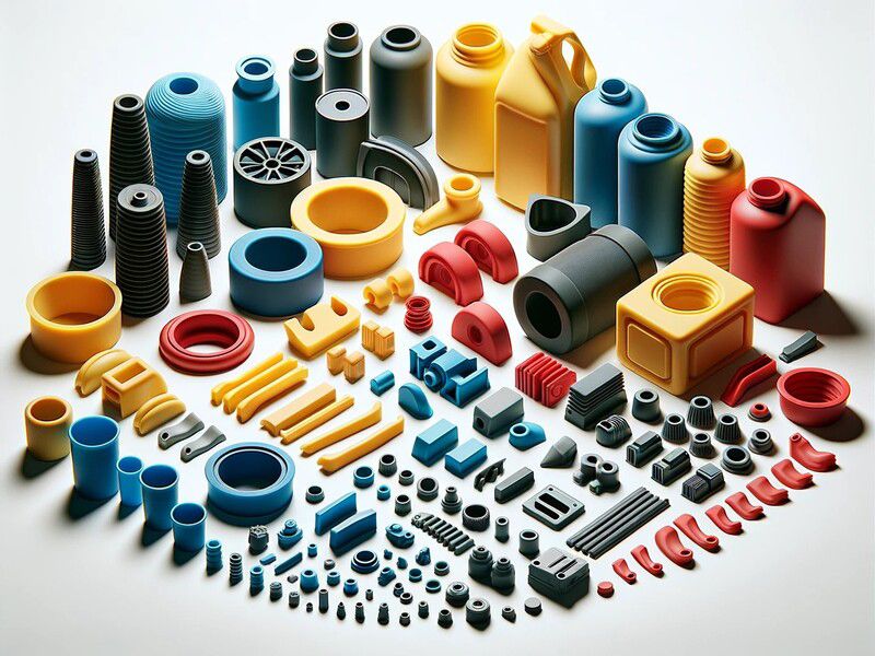 Colored Rubber Molding