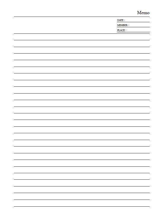 内页格式16K-C式-笔记式Memo