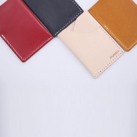 진짜 가죽 명함 지갑