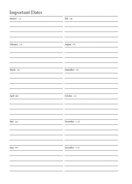 内页格式25K-简体笔记式MEMO