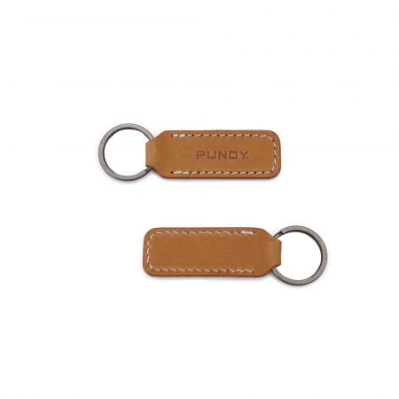 진품 가죽 사각형 키링