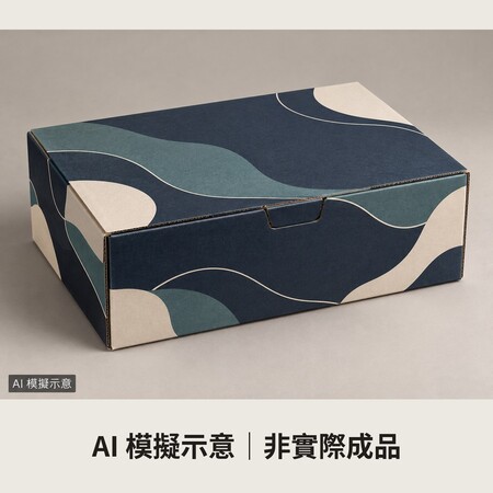客製白 E 浪瓦楞鞋盒