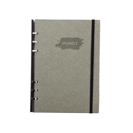 仿麻布纹款抽取式笔记本