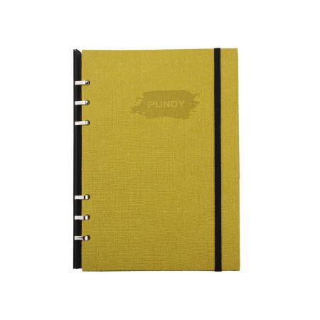 仿麻布纹款抽取式笔记本