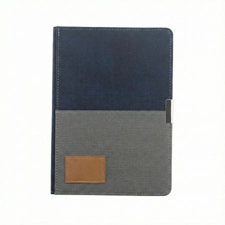 ツートンカラーの皮ラベルスタイル