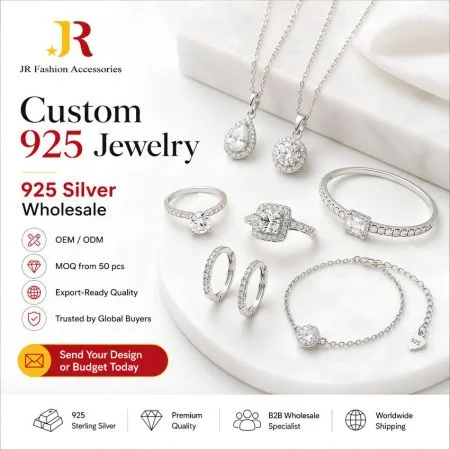 Op maat gemaakte 925 sieraden - B2B groothandel op maat 925 zilveren sieraden. OEM/ODM fabrikant die premium ringen, kettingen en oorbellen levert.