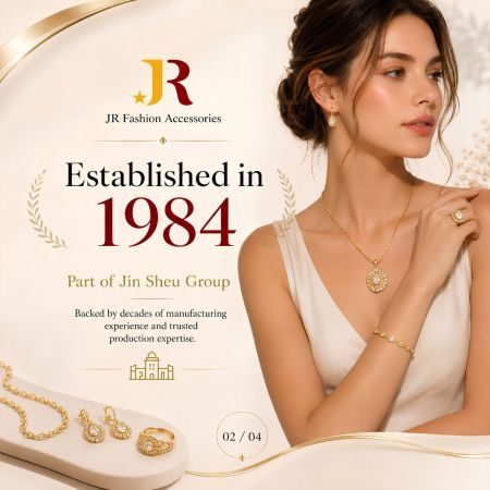 JR Fashion: Grundat 1984. Betrodd B2B-tillverkare av skräddarsmycken med decennier av OEM-produktionskompetens.