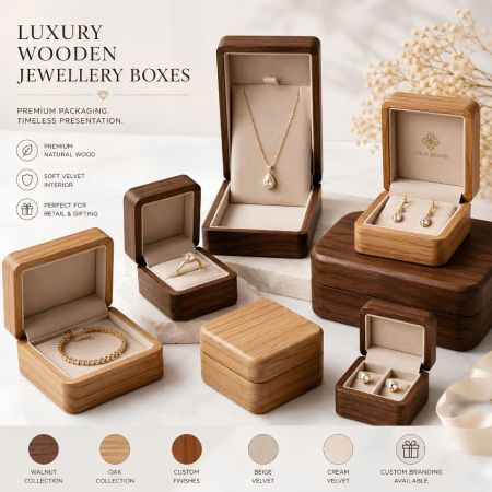 Luxe Houten Sieraden Dozen