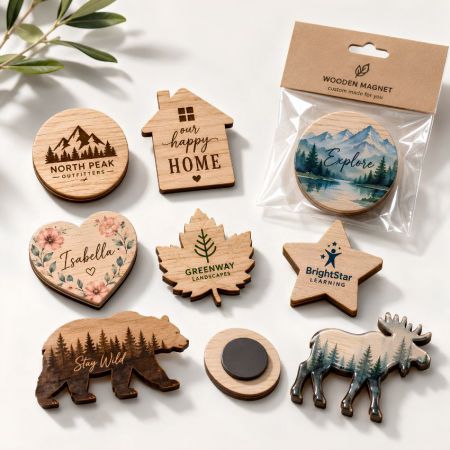 Imanes de Madera Personalizados