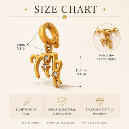 Charms de bikini - Charms de collection en or plaqué 18 carats avec des strass, mettant en avant du matériel premium résistant à la ternissure.