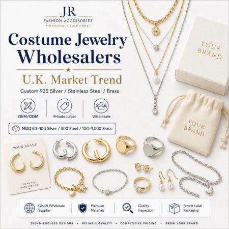 UK market trend luxury costume jewelry manufacturer specializing in private label packaging solutions for global brands.