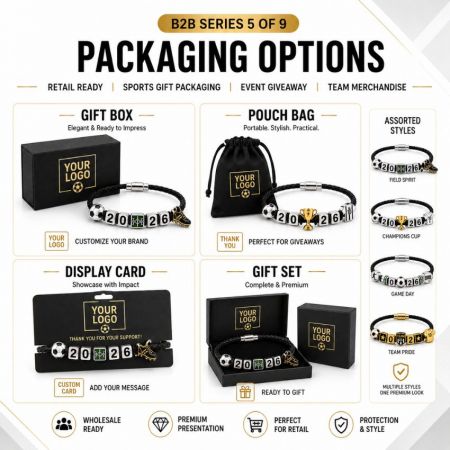 Custom 2026 soccer bracelets for football clubs, school teams, sports events, and fan shops with low MOQ solutions.