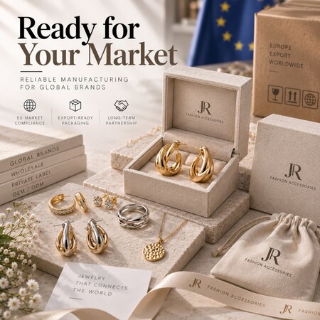 Ready-to-market fashion jewelry wholesale collections with export-ready packaging and EU market compliance.