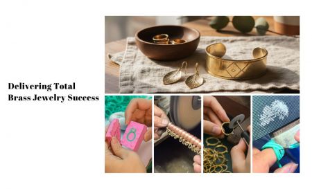 Solutions de bijoux en laiton sur mesure pour les marques mondiales. - Savoir-faire expert dans la fabrication de bijoux en laiton sur mesure par JR Fashion Accessories, présentant une collection de pièces finies et d'outils.
