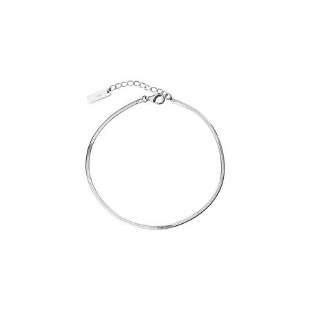 Elegant herringbone design of the 925 sterling silver foot jewelry, available for wholesale.