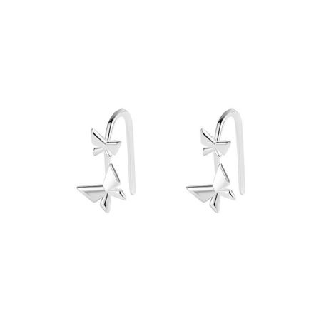 A pair of elegant 925 sterling silver star-shaped earrings, part of the 5-piece gift set.