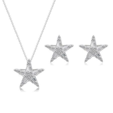 Conjunto de Joias de Noiva Estrela