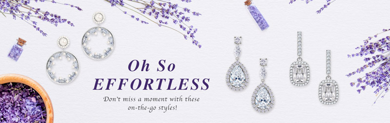 A stylish display of various wholesale fashion earrings from JR Fashion Accessories, showcasing different designs.