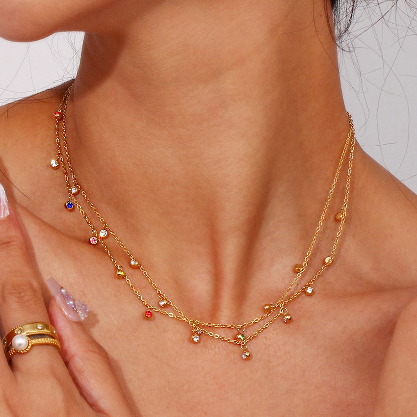 Collana Argento Sterling 925 Con Ciondolo Stella E Luna In Collana Argento Sterling 925 Con Ciondolo Stella E Luna In