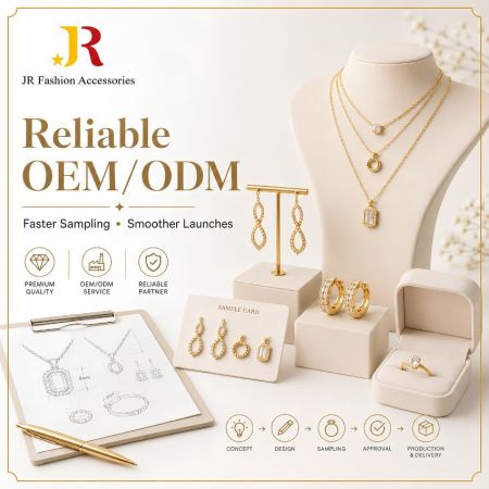 Servizi OEM/ODM affidabili per gioielli personalizzati con campionature rapide, schizzi di design e produzione semplificata.