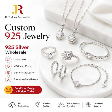Op maat gemaakte 925 sieraden - B2B groothandel op maat 925 zilveren sieraden. OEM/ODM fabrikant die premium ringen, kettingen en oorbellen levert.